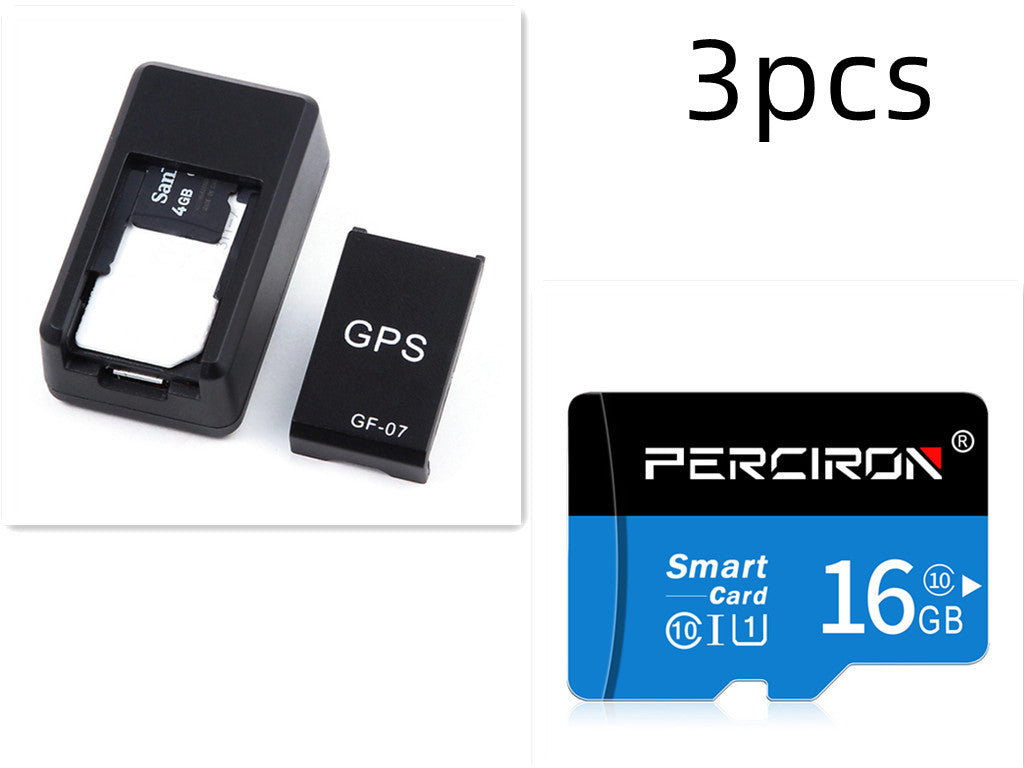 3pcs magnetic GPS car tracker set with black holder and GF-07 module