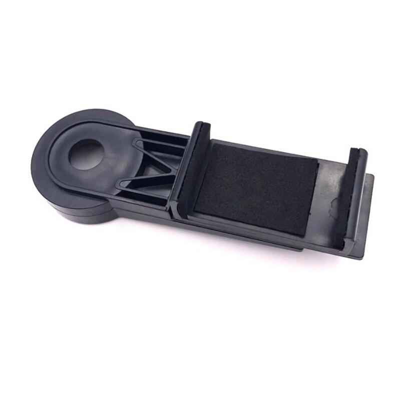 Black phone clip cradle accessory with mounting bracket for telescope holder