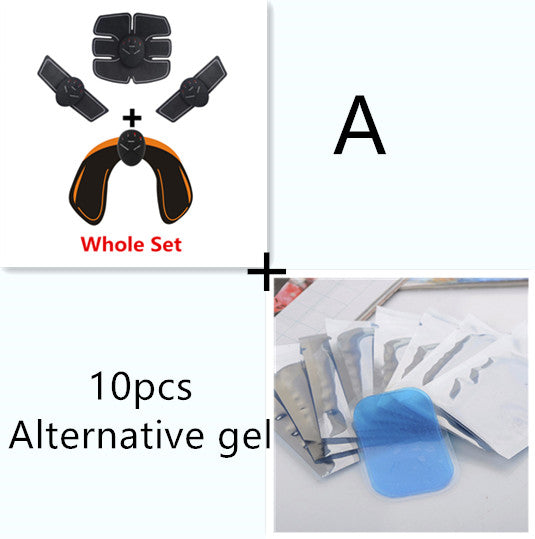 EMS muscle trainer whole set with electrode pads plus 10 blue alternative gel pads