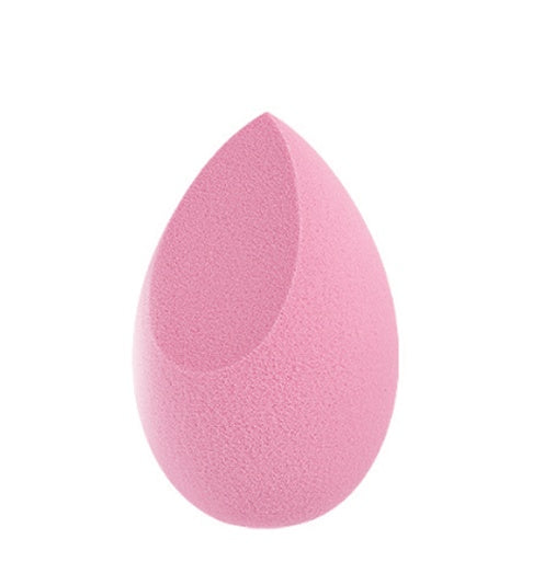 Pink teardrop makeup sponge puff for foundation and powder blending