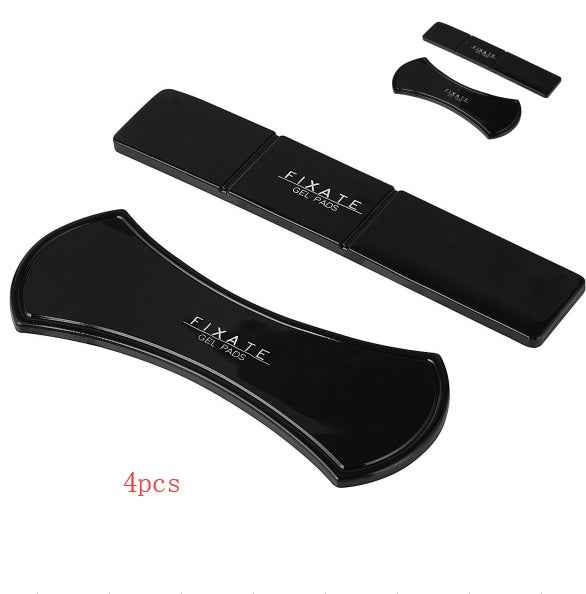 Black gel pads set, 4-piece with FIXATE branding