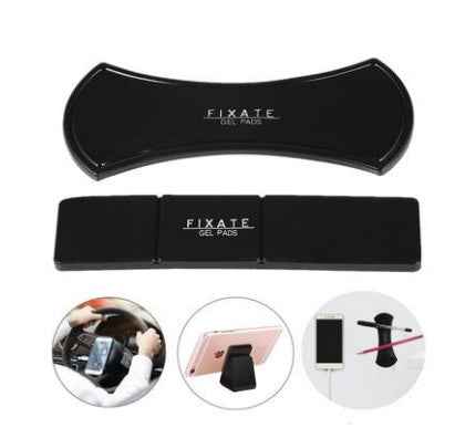Black gel pads set, 2-pack with FIXATE branding and placement icons