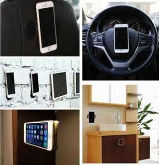 Black gel pads set with adhesive backing for mounting devices