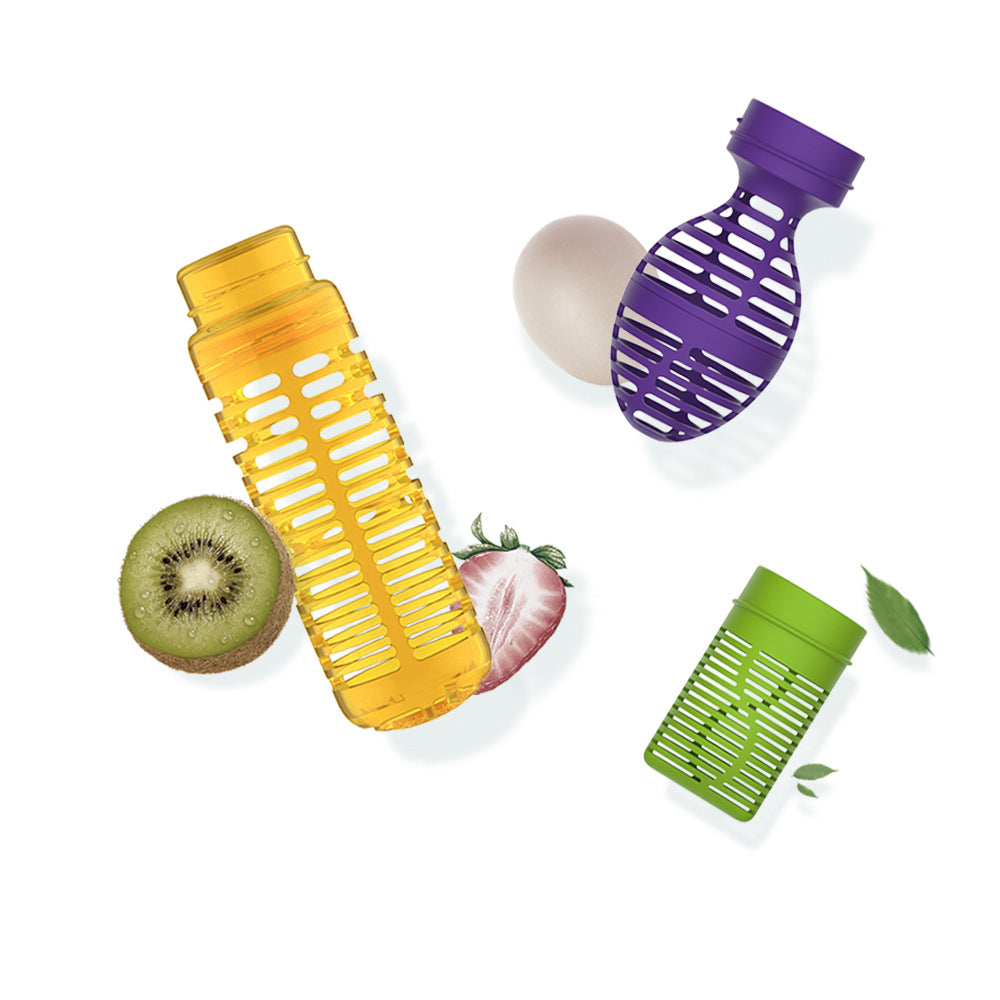 Insulated vacuum thermos bottle set in purple, yellow, and green