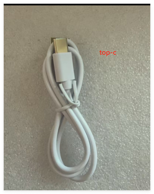 USB Type-C charging cable for EMS neck massager with white connectors