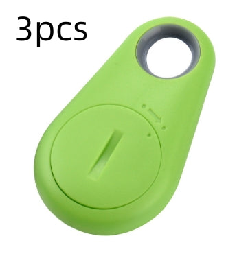 Bluetooth anti-lost finder in green teardrop case with keyring hole