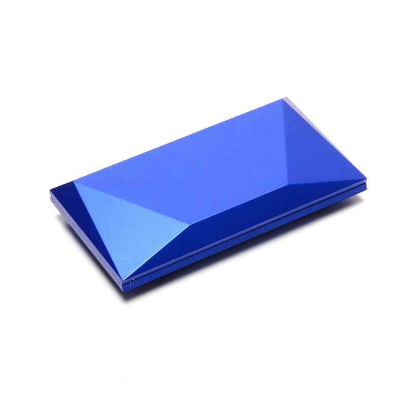 Diamond-shaped ring box with folded lid, blue