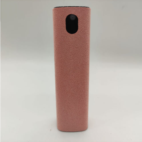 Rose pink microfiber screen cleaner cylinder with top hole