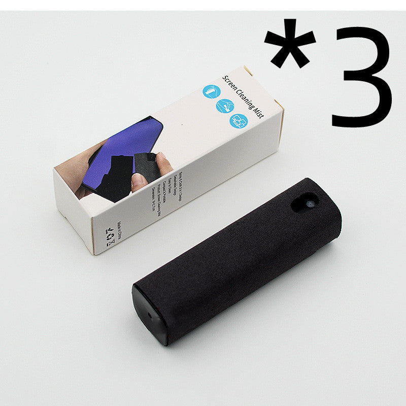 Portable screen cleaner set, black storage case beside retail box.